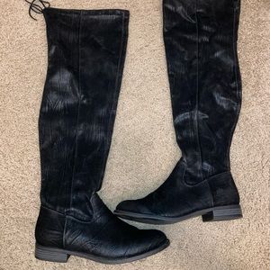 Suede Over The Knee Boots